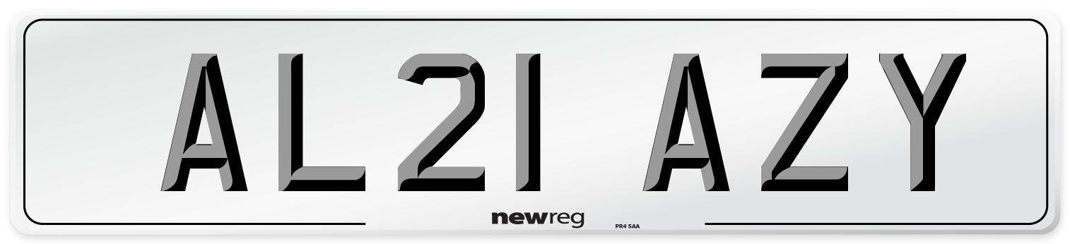 AL21 AZY Number Plate from New Reg